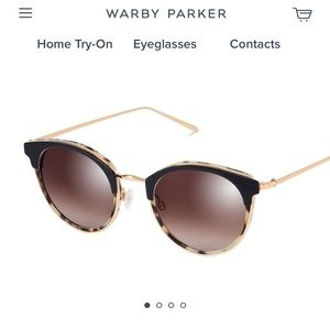 Brand new Faye Warby Parker Layered Onyx Tortoise with Polished Gold